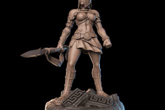 do 3d character model,3d human warrior figure,stl for 3d printing warhammer 40k