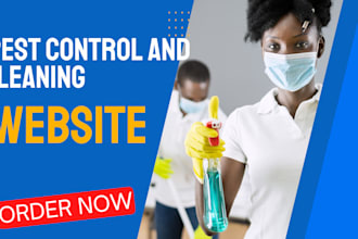 design cleaning website and pest control company website