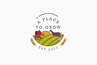 create a custom modern agriculture farm logo design