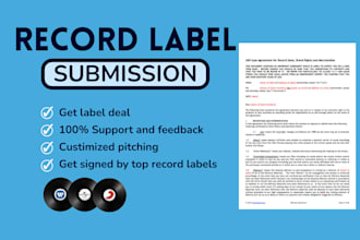 do record label submission for your music to top labels to get signed