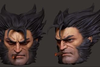 3d print, hand paint and ship custom models miniatures character figures toys