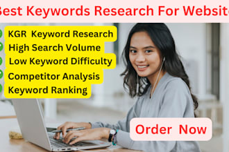do sophisticated best SEO keyword research to rank the site