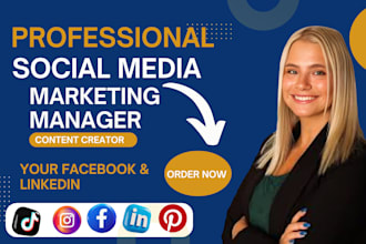 expert facebook linkedin social media manager and content creator