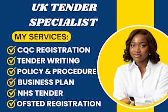 win uk tender bid proposal rfp for healthcare cqc and ofsted registration