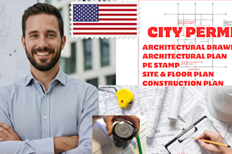 deliver construction ready floor plans mep drawings city permit pe stamped sets