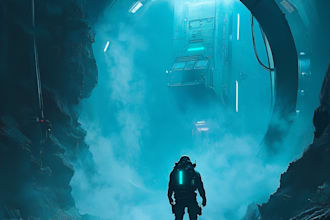 make a sci fi illustration for you
