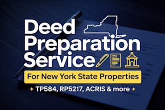 draft all type of real estate deed and transfer docs in just 2 hrs