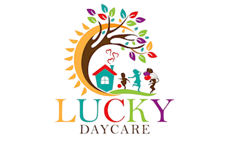 design modern and custom kids daycare childcare children logo