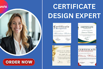 design editable canva certificate templates for award, appreciation and more