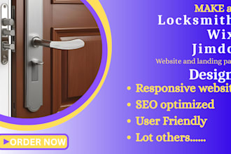design redesign custom locksmith website, jumbo, locksmith