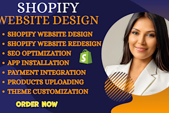 create shopify dropshipping store, build shopify store, shopify website design
