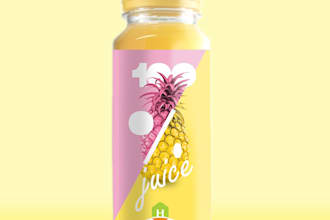 create a creative custom pineapple juice label design