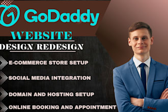 godaddy website redesign godaddy website develop responsive godaddy website