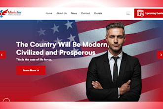 build political website political campaign website election website for election