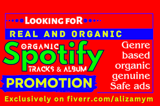 run real organic spotify music promotion to grow your album
