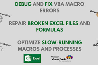 fix, debug, and optimize your excel files and vba macros for peak performance