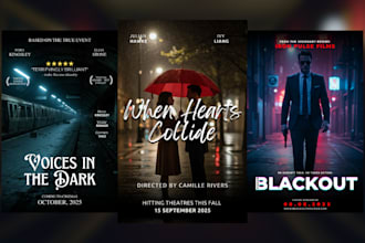 design professional movie poster film poster movie poster album cover book cover