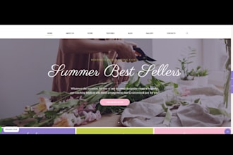 create stunning flower website plants website floral ecommerce store design