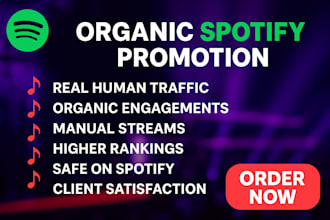 do real organic spotify podcast promotion, spotify marketing to active audience