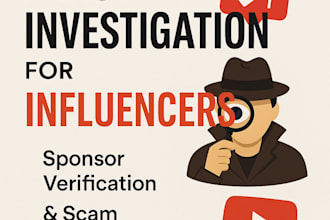 investigate potential sponsors and detect fraud