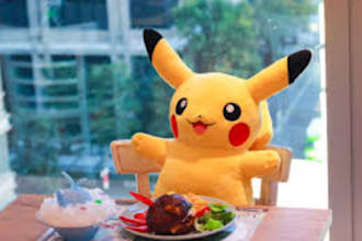 make your reservation at pokemon cafe or kirby cafe