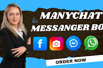 manychat messenger bot marketing bot auto reply facebook bot chatbot design