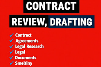 draft and review contracts, agreements and legal documents