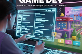 develop  custom roblox games or systems with lua scripting