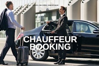 develop chauffeur booking app, luxury chauffeur app limousine ride hailing app