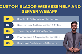 develop dotnet blazor server and webassembly pwa web applications