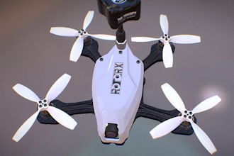 design 3d aircraft, 3d drone, fpv, vtol, uav, manned, unmanned aerospace model