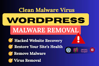 remove malware clean virus and fix hacked wordpress site security