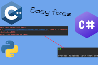 fix and debug your python, cpp, or c sharp code fast
