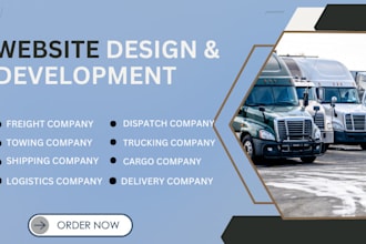 build moving, freight, trucking, dispatch, and logistics company website