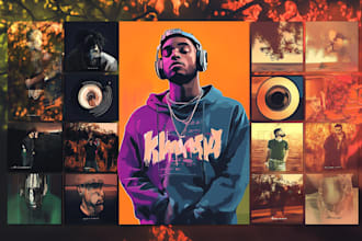 design unique music album cover art