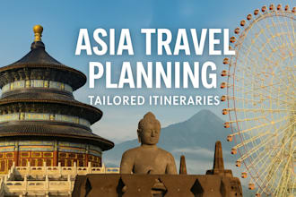 plan immersive, custom travel experiences across asia