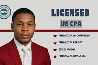 do accounting and finance assignments, financial analysis report, excel projects