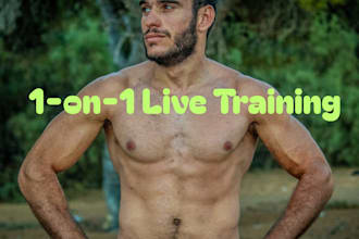 train you 1 on 1 with live personal training sessions for fat loss and fitness