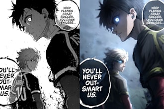 draw manga anime storyboard webcomic webtoon comic page manga artist manga art