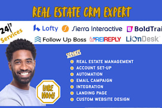 setup and manage real estate CRM follow up boss lofty reireply boldtrail crm idx