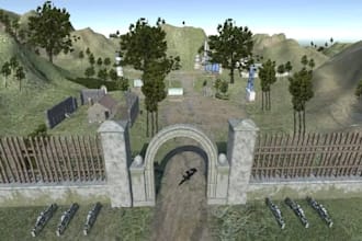 custom 3d environment game map fortnite map level design 3d game environment