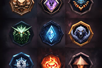 design a custom dnd, fantasy, sci fi, rpg animated game logo
