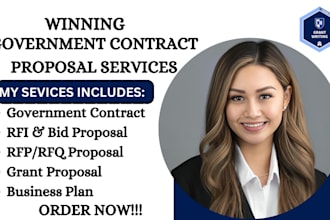 write a winning government contract rfp write bid proposal rfq rfi research rfp