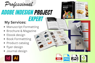 do indesign book formatting, adobe indesign project, manuscript layout design