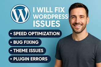 fix wordpress errors, bugs, or broken layout issues