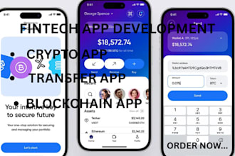 develop crypto app custom fintech app money transfer app blockchain app