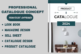 do product catalogue,magazine design,sell sheet catalogue design