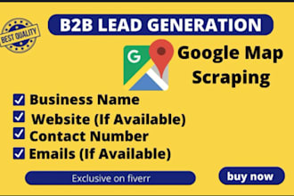expertly scrape google maps for b2b leads and extract targeted business data