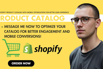 do shopify product catalog for shopify, etsy, pod, furniture, clothing, merch