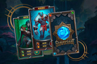 custom card game design, trading card game, board game, and tarot card game